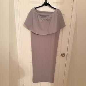 Missguided Strapless Gray Dress